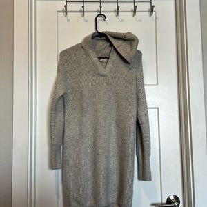 Grey sweater dress soft and comfortable for the cold days!